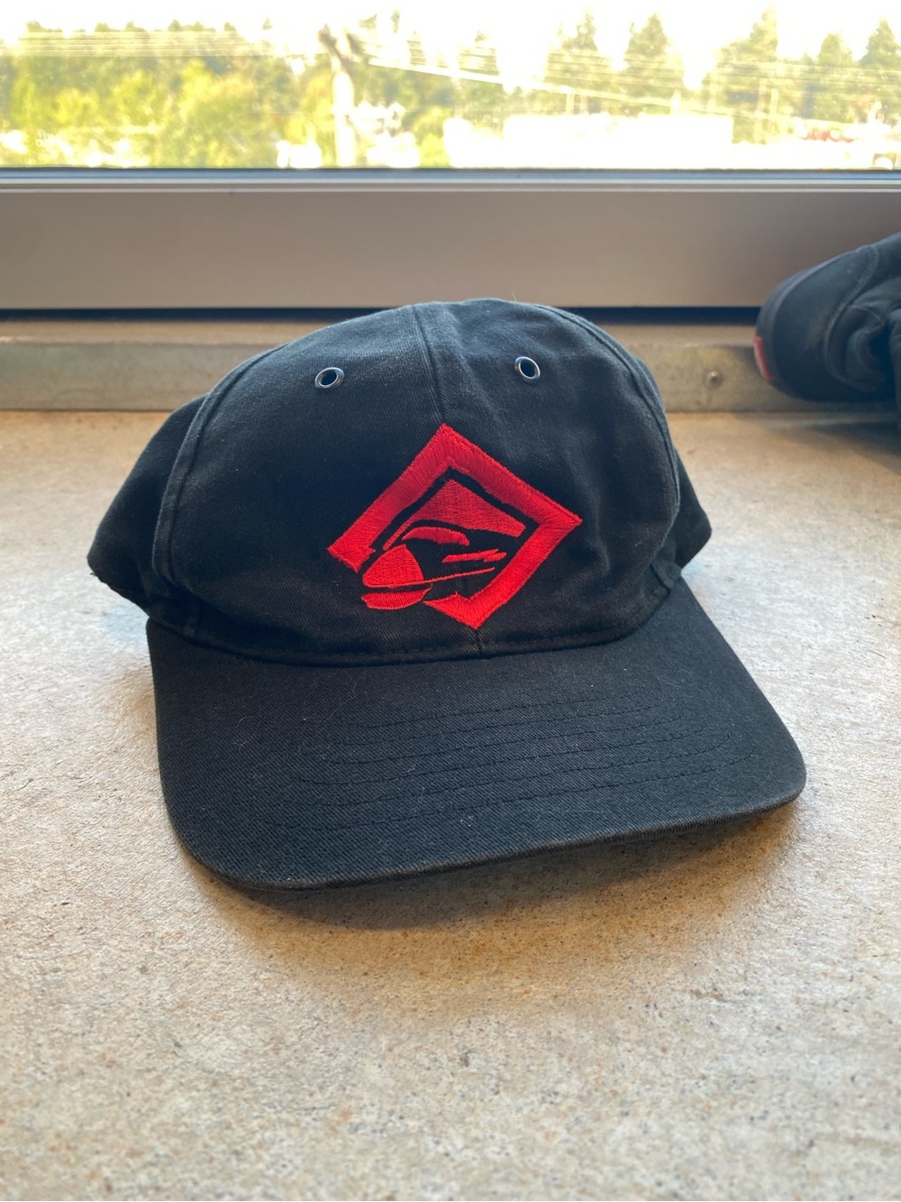 MARLBORO Black Baseball Cap with Red Logo - Men's Accessory